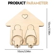 thumbnail image 3 of Family Personalized Key Holder Border Wooden Key Holder With Custom Name Engraving For Wall Mount Perfect For Home Entryway, 3 of 9