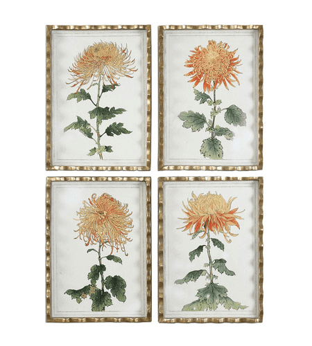 world of decor rl 128688 decor gold leaf metal tangerine spider mums gold leaf sheets walmart