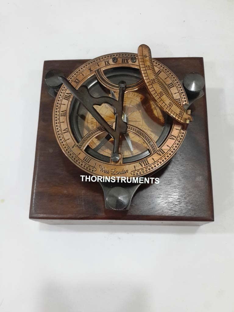 Nautical Double Color Sun Dial Compass 4" Sold By Thorinstruments Co