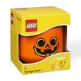thumbnail image 3 of LEGO Large 9 x 10 Inch Plastic Storage Head | Pumpkin, 3 of 3