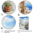 thumbnail image 3 of Designart "Coastal Village Dreams Greek Isles II" Landscapes Canvas Wall Art - Country White Greece Entryway Wall Art, 3 of 6