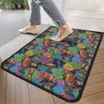 thumbnail image 4 of Colorful Games Graffiti Black Pattern Door Rugs,Washable Non Slip Door Mats Indoor,Decorative Door Mats,Entry Mat Indoor for Entrance,Bedroom,Kitchen,Bathroom,30"x17", 4 of 6