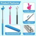 thumbnail image 5 of LKWLPD Scalable Children Finger Reading Stick Colorful Finger Shape Mini Pointer Stick Long Hand Pointing Sticks for Primary School Kindergarten Classroom Student Kids Teacher Teaching Picture Book, 5 of 5