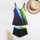 thumbnail image 5 of Traje de baño tankini de verano para mujer, talla grande, estampado, bikini dividido, traje de baño de dos piezas para mujer, trajes de baño tankini para mujer, traje de baño de 2 piezas para mujer, t, 5 of 6