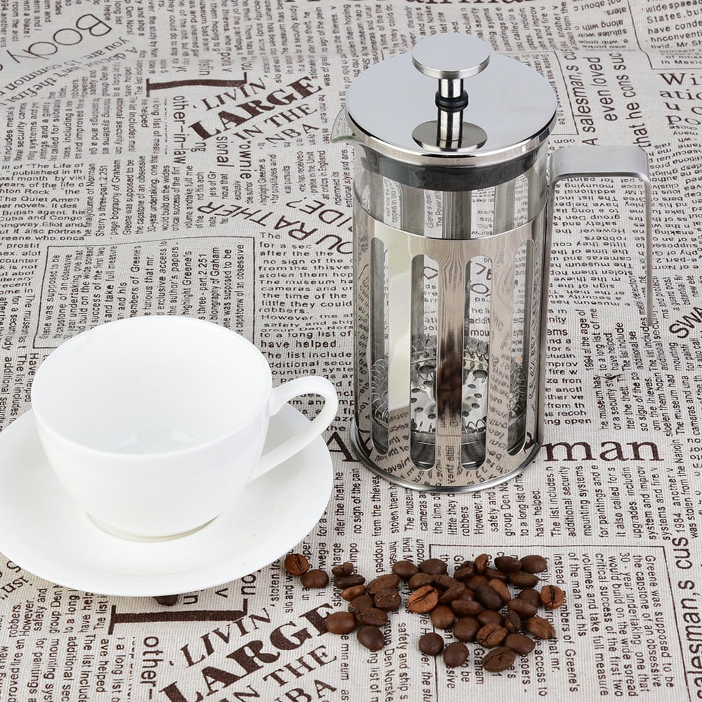 Café Frais Moulu Cafetière à Piston Klausberg French Press 1 Litre - Inox Et Verre Borosilicate - Préparation Café Et Thé Cafetière Design Sécurisé