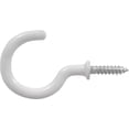 thumbnail image 4 of Ook Cup Hooks, 1-1/4", 1 lbs, Screw Hooks, Steel, White Vinyl, 40 pack, 4 of 12