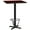 Mahogany, variant on Flash Furniture 30'' Square Mahogany Laminate Table Top with 22'' x 22'' Bar Height Table Base and Foot Ring