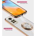 thumbnail image 7 of Compatible with Redmi Note 12 Pro Case Silicone TPU Shockproof Redmi Note 12 Pro 4G Phone Case with Magnetic Ring Kickstand Plating Anti-Scratch Cases (White), 7 of 7