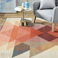 thumbnail image 2 of 9X13 Area Rug, Hallway, Living room, Rectangle Carpet, Geometric Design, Hand Tufted Rugs, 2 of 10