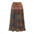 thumbnail image 1 of Vedolay Skirts For Women Women's Boho Ditsy Floral Print Pleated Flared Mini Skirt,Coffee L, 1 of 5