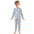 thumbnail image 3 of joogoo Cute Fox 2 Piece Long Sleeve Tee and Pants Cotton Pajama Set 6Y, 3 of 7