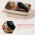 thumbnail image 5 of Crow Velvet Portable Jewelry Organizer with Removable Compartment - Necklace Holder and Gift Box, 5 of 7