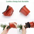 thumbnail image 3 of Macetas para viveros con cúpula de humedad de 4 ", macetas de jardinería de plástico transparente suave, recipientes para plantar, maceteros, 30 juegos, 3 of 5