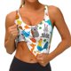 thumbnail image 3 of Fotbe Animals Sujetador Deportivo Largo sin Aros para Mujer con Almohadillas y Soporte Medio, Transpirable y Absorbente, Camiseta Tipo Chaleco o Tank Top-X-Large, 3 of 8