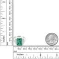 thumbnail image 5 of Gem Stone King 925 Sterling Silver Green Malachite Ring for Women (10.30 Cttw, Gemstone Birthstone, Emerald Cut 14X10MM, Available in Size 5, 6, 7, 8, 9), 5 of 5