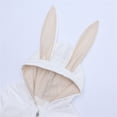 thumbnail image 6 of WIBACKER Baby Infant Animal Bunny Outwear Romper Newborn Easter Halloween Long Ear Rabbit Hoodie Jumpsuit with Zipper, 6 of 9