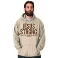 thumbnail image 5 of Jesus Strong Philippians 4:13 Bible Hoodie Sweatshirt Women Men Brisco Brands X, 5 of 6