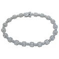 thumbnail image 1 of Sterling Couture b6897 925 Sterling Silver Hook Clasp Anitque Style Bracelet, 1 of 1