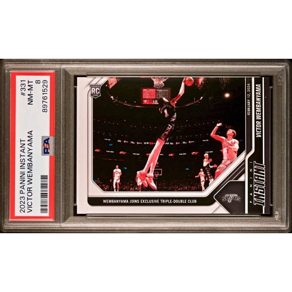 Victor Wembanyama 2023-24 Panini #331 NBA Rookie Card 1 of 5172 PSA 8 NM-MT