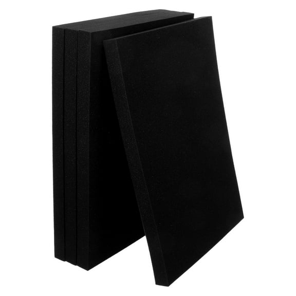 LOLIPPYY 4Pcs Black Foam Insert Sheets for Packaging Shockproof Cushioning Pads for Electronics and Ceramics