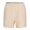 Khaki, variant on Turilly Men's Summer Shorts Running Shorts With LinerCasual Solid Color Elastic Waist Casual Sports Fitness Shorts L