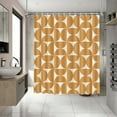 thumbnail image 3 of Vintage Yellow Shower Curtain Modern Mid Century Abstract Geometric Bathroom Curtain Boho Retro Classic 1950S 60S Bathtub Decor Fabric Waterproof Bath Curtain with 12 Hook 72x72 Inch, 3 of 6