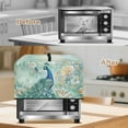 thumbnail image 3 of TSOVTHRID Peacock Flower Butterfly Green Print Microwave Oven Dust Cover, Stain-Resistant Kitchen Electrical Appliance Cover Countertop Ovens Decorations, 18.25"W x 14.5"D x 11"H, S, 3 of 7
