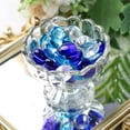 thumbnail image 3 of QZS Vase Fillers Beads,Flat Glass Marbles,Blue Mixed Gemstone Vase Fillers Beads,Decorative Glass Pebbles,Floral Fish Tank Rocks for Vases,Table,Scatter,Aquarium Decor,0.66lb, 3 of 7