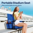 thumbnail image 6 of SPECSTAR Stadium Seats with Back Support and Cushion Blue 1 Pack, 6 of 8