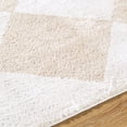 thumbnail image 2 of Livabliss Washable Rugs for Living Room, 2x3 Fossay Shag Modern Light Beige Area Rug, Bedroom Dining Room Home Decor Stain Resistant Carpet (2' x 2'11"), 2 of 7