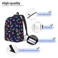 thumbnail image 3 of Balery Space Dinosaur Mochila Clásica Impresa Básica para Viaje, Mochila Escolar Resistente al Agua, Mochila de Lona con Correas Ajustables-Medium, 3 of 5
