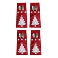 thumbnail image 1 of EGNMCR Christmas Decorations, Christmas Gifts Christmas Decorations Table Tableware Set Hotel Tableware Set Christmas Tree Knife And Fork Bag 4 fork storage, 1 of 6