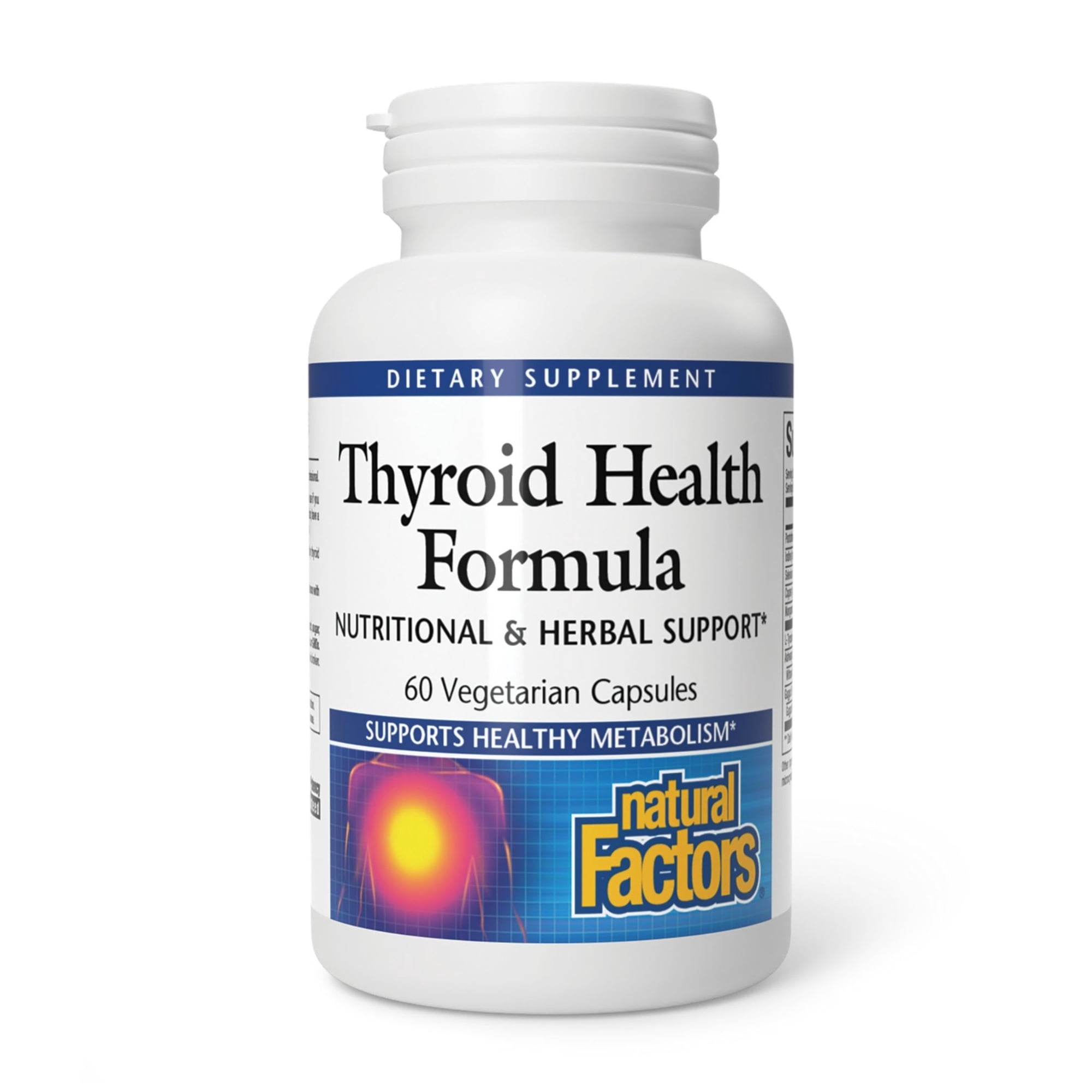 Natural Factors Thyroid Health Formula, Nutritional and Herbal Support, 60 Capsules