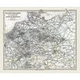 thumbnail image 2 of Stieler 30x26 White Modern Wood Framed Museum Art Print Titled - Europe German Railways Steamboats Germany, 2 of 4