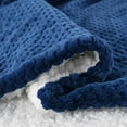 thumbnail image 3 of Fmbmuo Blue Weighted Blankets Warm and Soft Polyester Minimalist for Couch, Bed, Living Room Reversible Solid 47x59 Inches, 3 of 3