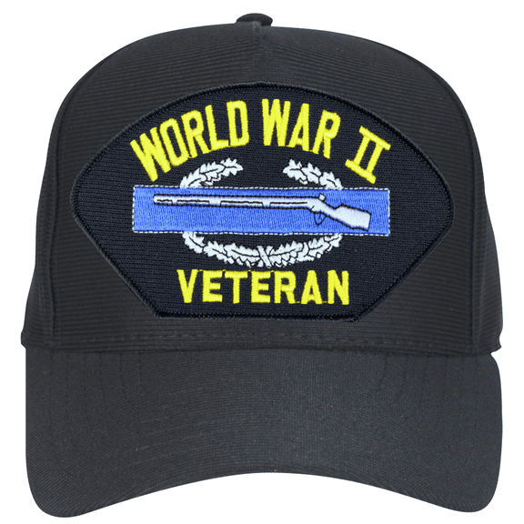 World War II Veteran with CIB Ball Cap