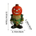 thumbnail image 3 of Halloween Pumpkin Decorations with Lights, Resin Halloween Skeleton Pumpkins Figurines for Indoor Outdoor Home Table Party Decor, 3 of 5