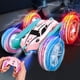 thumbnail image 1 of Fiudx Ofertas flash del día solo en línea Coche acrobático de doble cara con tracción en las cuatro ruedas, luces, neumáticos, brazos oscilantes y ruedas giratorias. Coche de juguete con control remo, 1 of 7