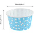thumbnail image 3 of 100pcs Round Cake Baking Cups Mini Greaseproof Cupcake With Lid For Party Wedding Cake Mold Decorating Tools Blue, 3 of 5
