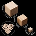 thumbnail image 3 of YIEMEEN 10/25/25mm Wooden Square Blocks Mini Cubes Embellishment for Woodwork Craft DIY, 3 of 10