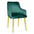 thumbnail image 3 of Set 2 Sillas Sillones Comedor Modernos Terciopelo Elegantes, 3 of 5