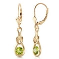 thumbnail image 2 of Galaxy Gold 1.3 Carat 14K Solid Gold Elysian Peridot Earrings, 2 of 3