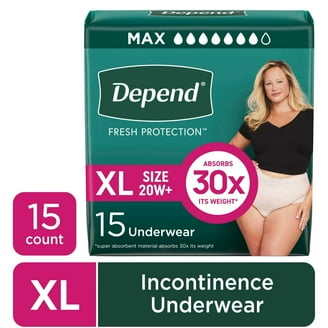 Prevail Per-Fit Women's Adult Diaper, Medium, Extra Absorbency