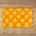 thumbnail image 5 of XMXY Happy Doodle Orange Area Rugs Doormat Outdoor Entrance, Facecloth Non-slip Floor Mat Rug for Living Room Kitchen Sink Area Indoor,72"x48", 5 of 9