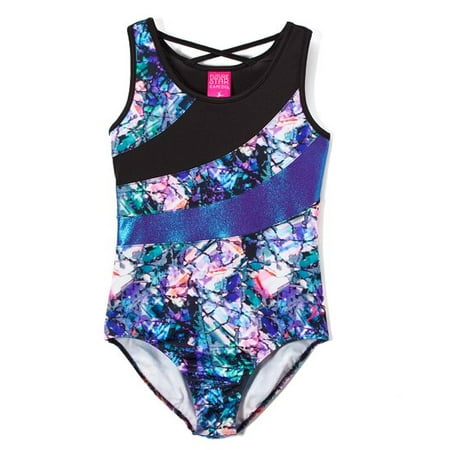 Future Star by Capezio Enchanted printed Leotard with Keyhole Back and