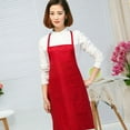 thumbnail image 3 of Tablier de Bavoir Tablier de Cuisson Couleur Unie Tablier Chef Fiable et Durable, 3 of 4