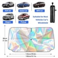 thumbnail image 3 of Car Windshield Sun Shade Umbrella - 5 Layers Nano Coating, 10 Fiberglass Ribs, Foldable Front Window Sunshade UV Blocker for Sedan & SUV, 3 of 5
