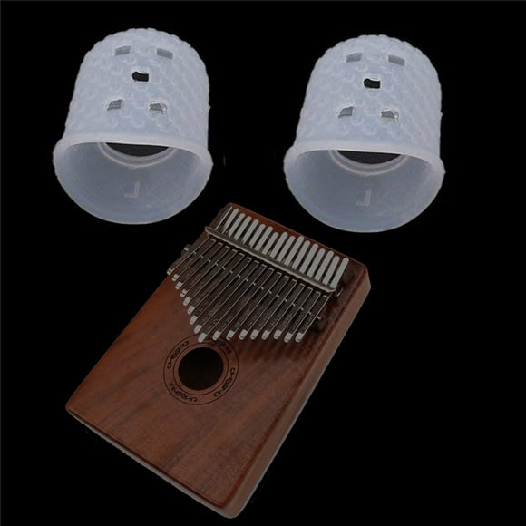 2pcs Finger Cover Relief Play Pain Gloves Silicone Hands Coat for Kalimba Thumb Piano Musical Instrument