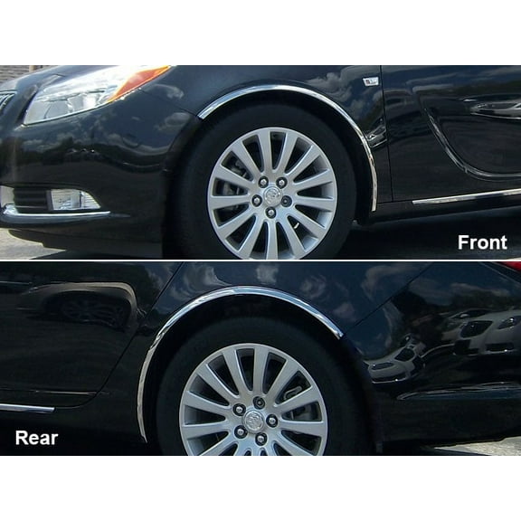 Stainless Steel Fender Trim 4Pc Fits 2011-2013 Buick Regal WZ51575 QAA