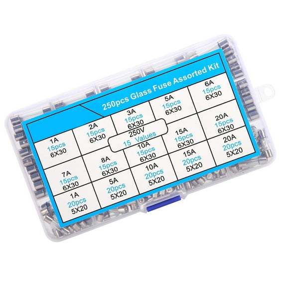 Fast Blow Glass Fuses, Flame Retardancy Glass Fuse Heat Resistance Insulation Transparent For Electronic Appliances For Home Appliances